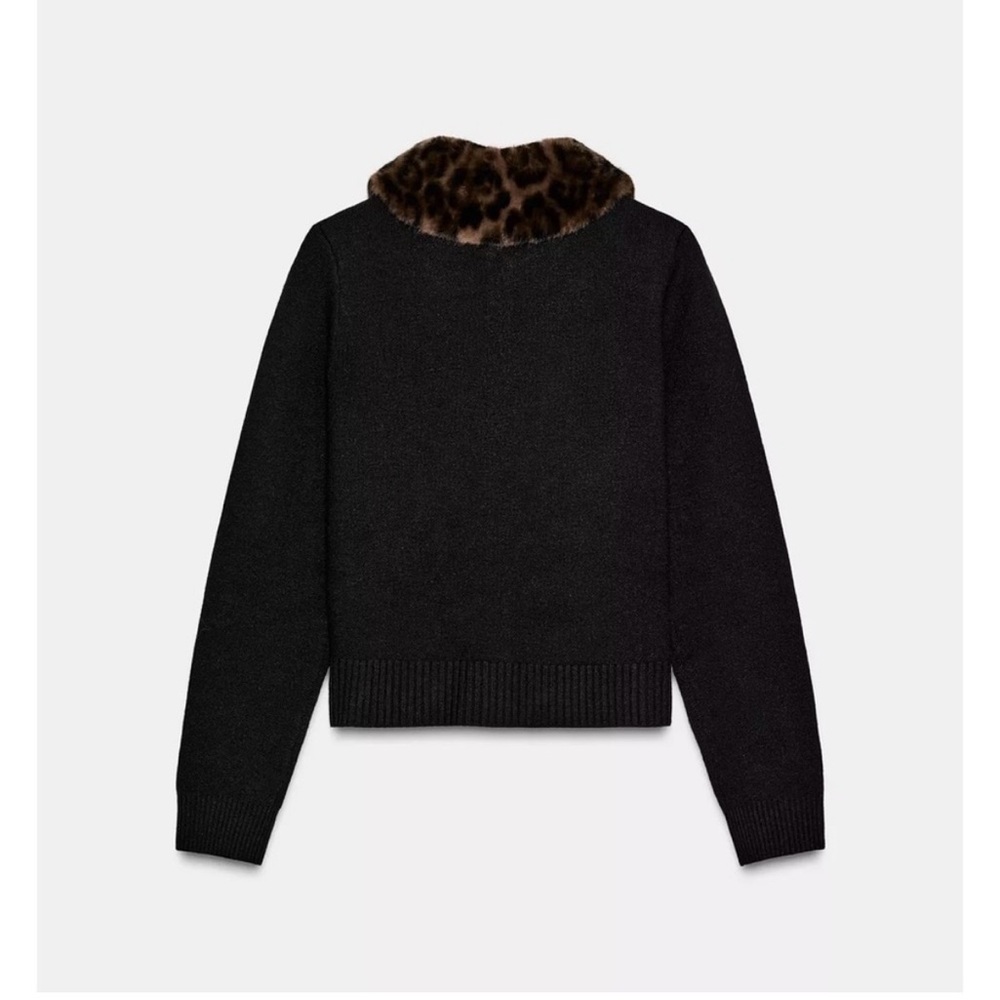 Leopard Collar Cardigan - image 2